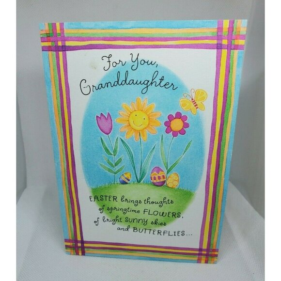 Hallmark For Your Granddaughter Easter Card by Shara Eaton | Rare No Envelope - Picture 10 of 12